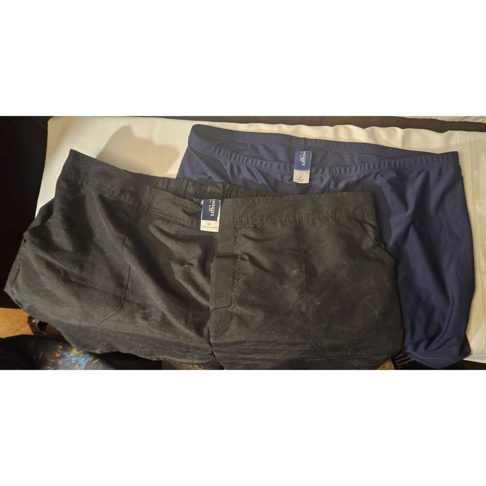 Set of 2 Swimsuits For All Woman Within Board Shorts Bike Swim Shorts Sz 22 NWOT